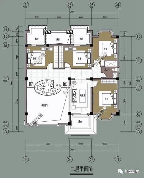 理想的農村別墅設計圖，5套戶型供您選擇！