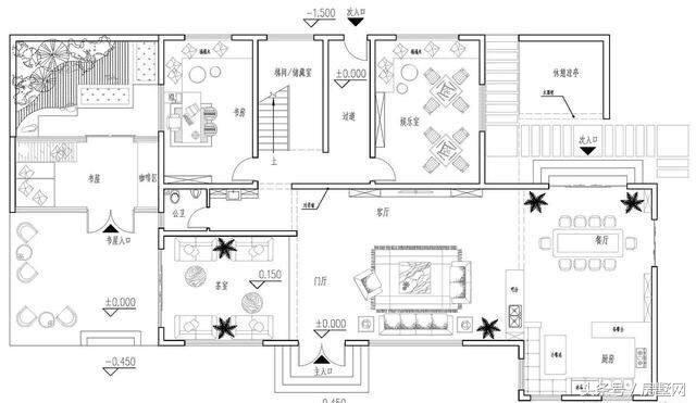 帶游泳池的別墅設計圖，親近大自然，好不愜意！