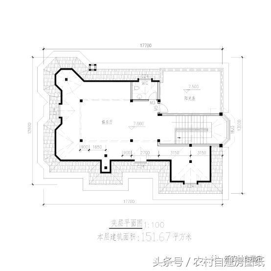 農村別墅設計圖 采光優越，布局合理！