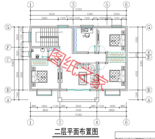 5套二層別墅設(shè)計圖，外觀精美設(shè)施齊全，供您參考