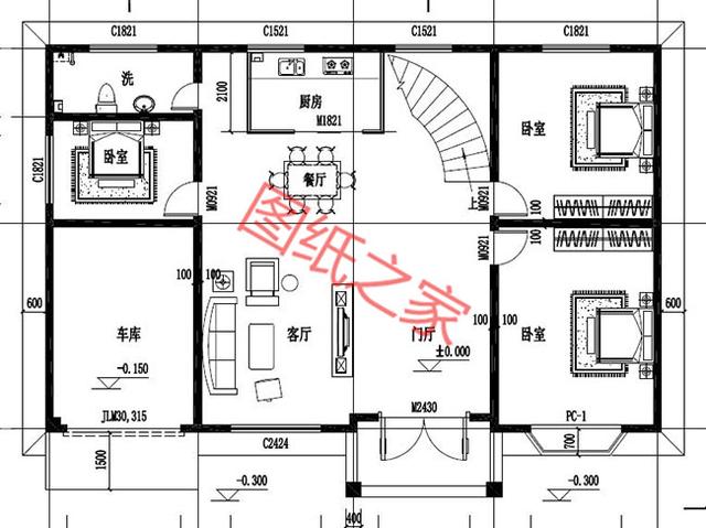 5套二層別墅設(shè)計圖，外觀精美設(shè)施齊全，供您參考