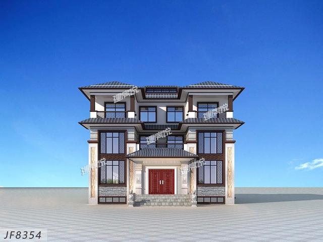 新中式別墅設計圖，大氣恢弘、氣派非凡!