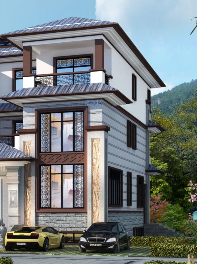 新中式別墅設計圖，大氣恢弘、氣派非凡!