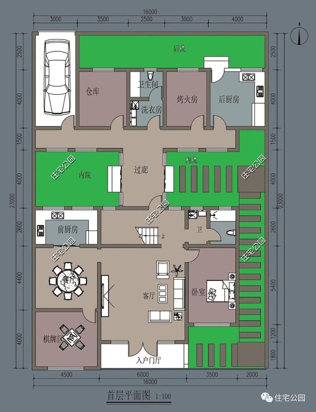 獨特庭院別墅設計圖，讓別人羨慕去吧！
