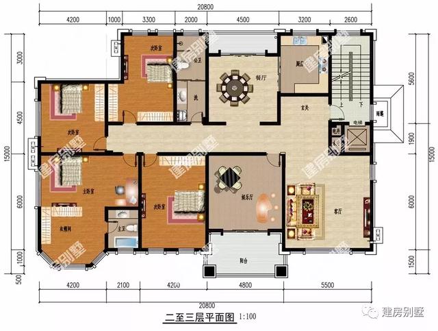 內有電梯的別墅設計圖，您喜歡嗎？