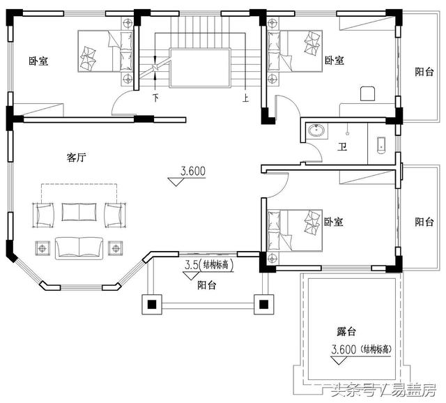 霸氣別墅設計圖，獨特的外觀，嚴謹的結構！