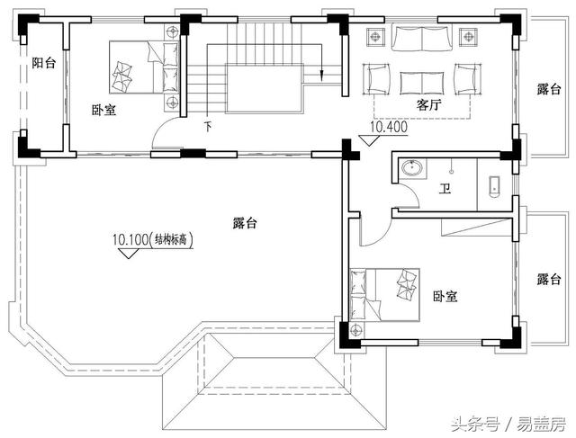 霸氣別墅設計圖，獨特的外觀，嚴謹的結構！