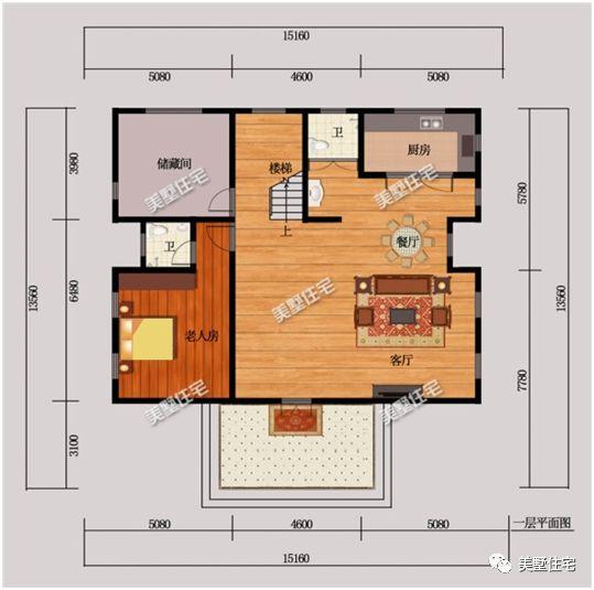 5款帶院子別墅設計圖，十一去游玩不如在家建別墅！
