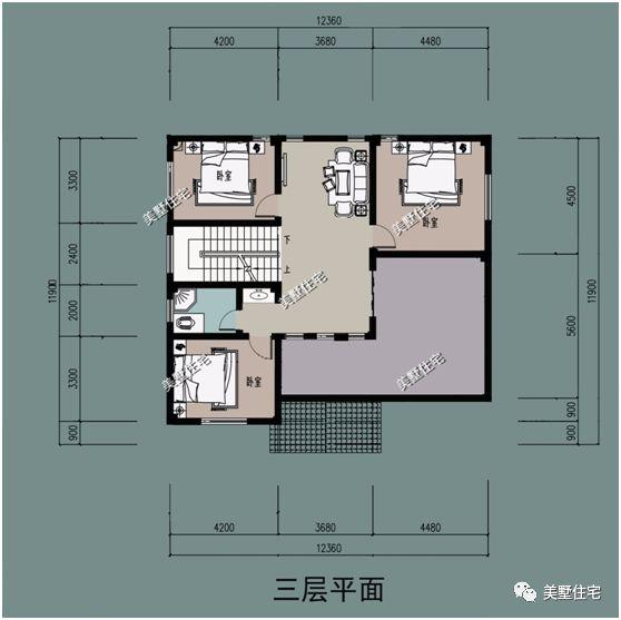 5款帶院子別墅設計圖，十一去游玩不如在家建別墅！