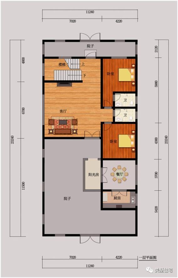 5款帶院子別墅設計圖，十一去游玩不如在家建別墅！