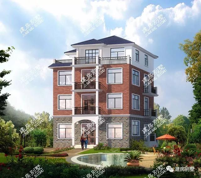 面寬12米的別墅設計圖，最便宜的主體造價20萬。