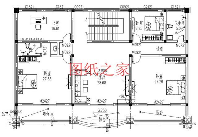 6套三層別墅設計圖，居住舒適、經濟適用，快來選購吧！