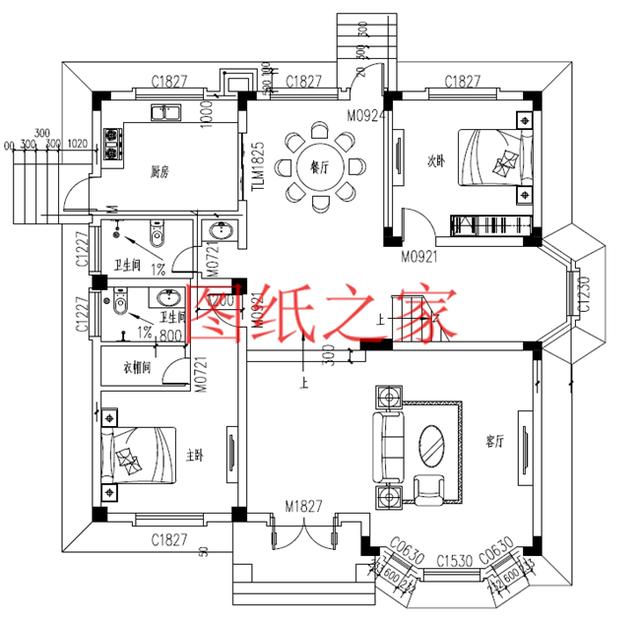 6套三層別墅設計圖，居住舒適、經濟適用，快來選購吧！
