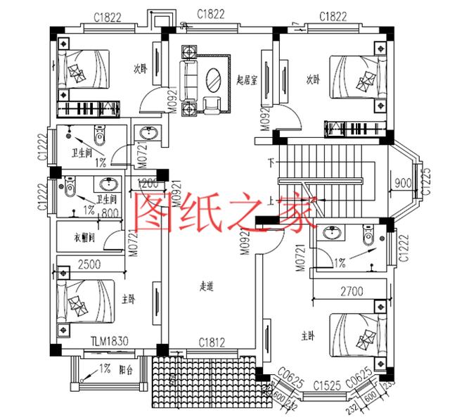 6套三層別墅設計圖，居住舒適、經濟適用，快來選購吧！