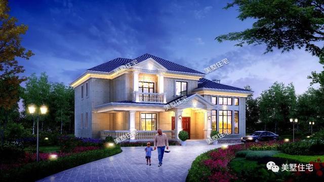 優雅的二層別墅設計圖，獨特的設計理念，不一樣的視覺享受！