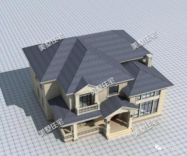 優雅的二層別墅設計圖，獨特的設計理念，不一樣的視覺享受！