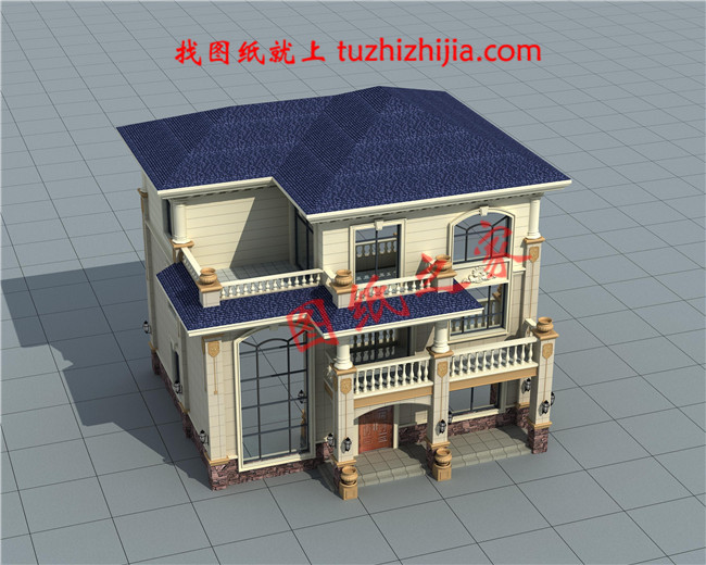 兩層半30萬農村自建房別墅設計圖紙,客廳挑空,帶大露臺