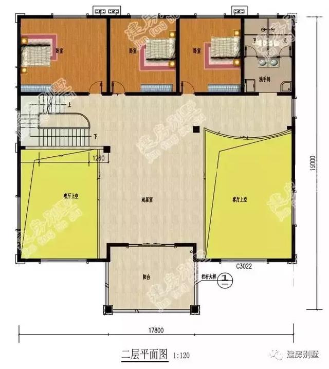 農(nóng)村別墅設計圖，挑空設計，增添您的生活樂趣！