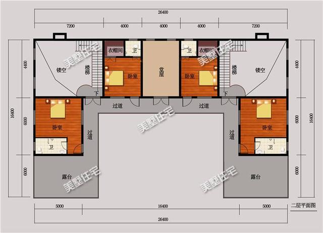 新中式四合院別墅設計圖，送給父母最舒適的環境！