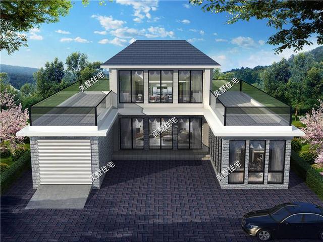 新中式四合院別墅設計圖，送給父母最舒適的環境！