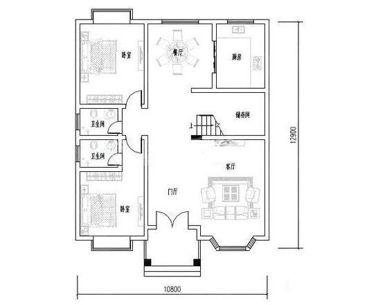 磚混結構兩層自建房，新型農村建筑，您的首選！