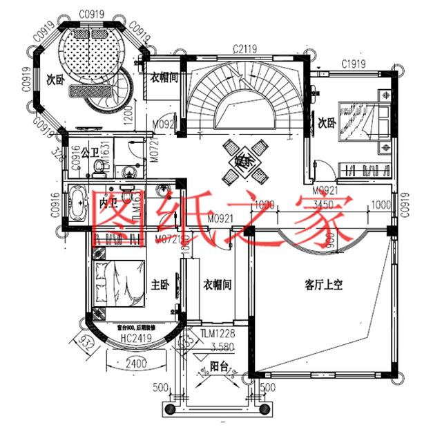 6套三層別墅設計圖，時尚外觀，建成就是一道亮麗的風景線