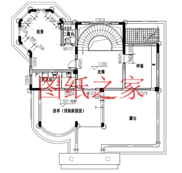 6套三層別墅設計圖，時尚外觀，建成就是一道亮麗的風景線