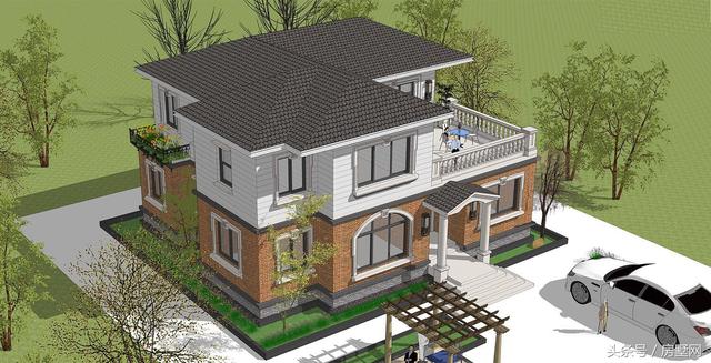 浪漫主義的簡歐別墅設計圖，心向往之......