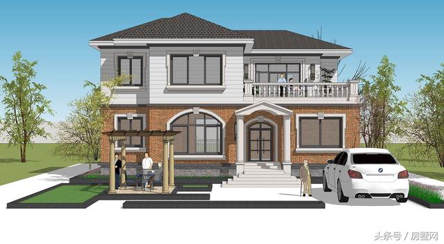 浪漫主義的簡歐別墅設計圖，心向往之......