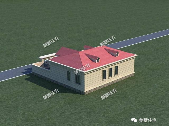 帶院子的一層農村自建房，造價低廉，經典戶型。