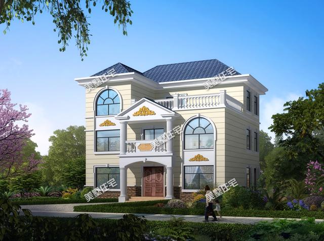 簡歐別墅設計圖，大露臺設計，適合您的選擇！