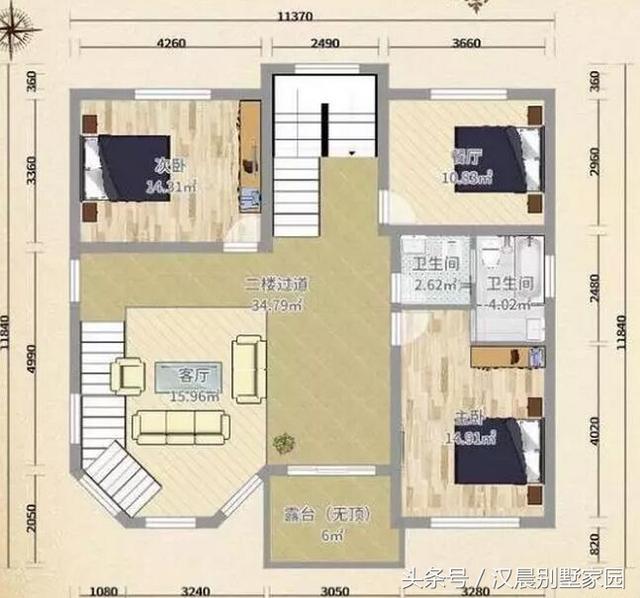 別墅設計圖，地基花了幾十萬，建好后讓大家羨慕不已！