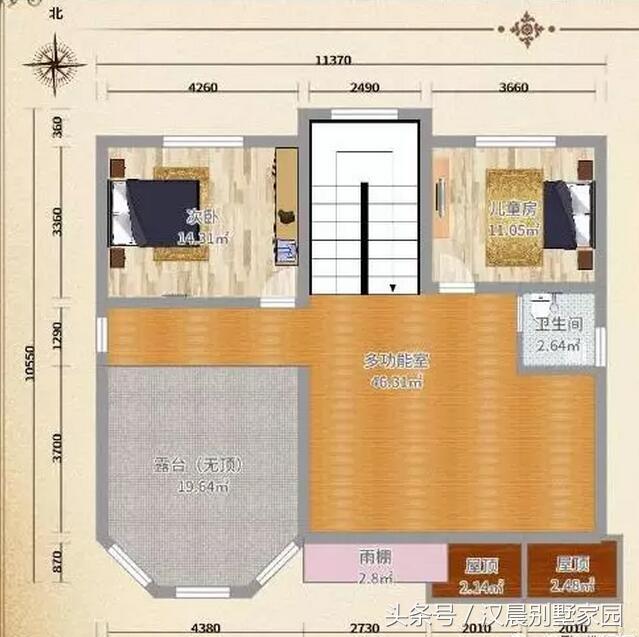 別墅設計圖，地基花了幾十萬，建好后讓大家羨慕不已！