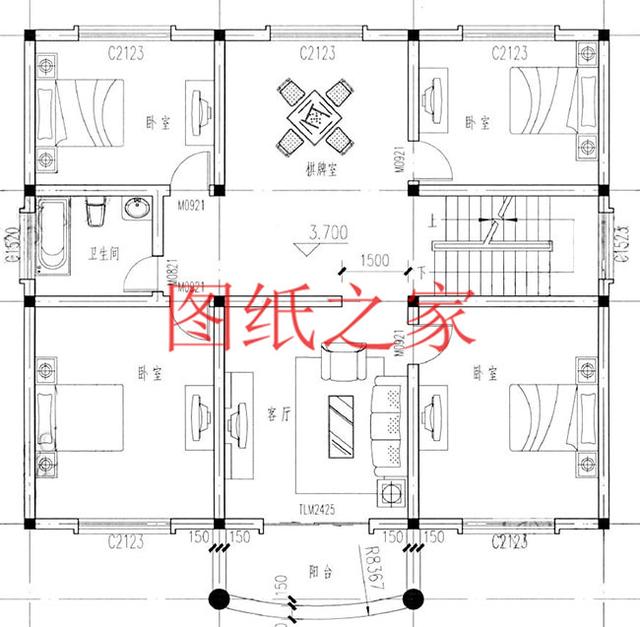 6款豪華時尚農村三層別墅設計圖，戶型好到沒得挑