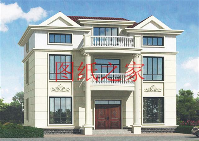 6款豪華時尚農村三層別墅設計圖，戶型好到沒得挑