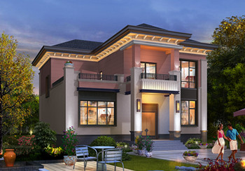 農村最好看兩層小樓圖及全套CAD施工圖紙，新中式風格，簡潔大氣