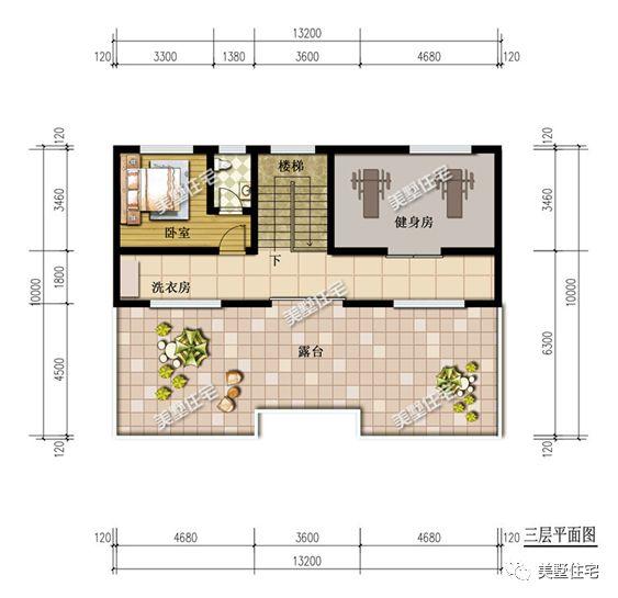 5款三層別墅設計圖，客廳挑空設計，既大膽又新穎