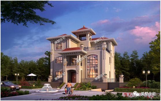 5款三層別墅設計圖，客廳挑空設計，既大膽又新穎