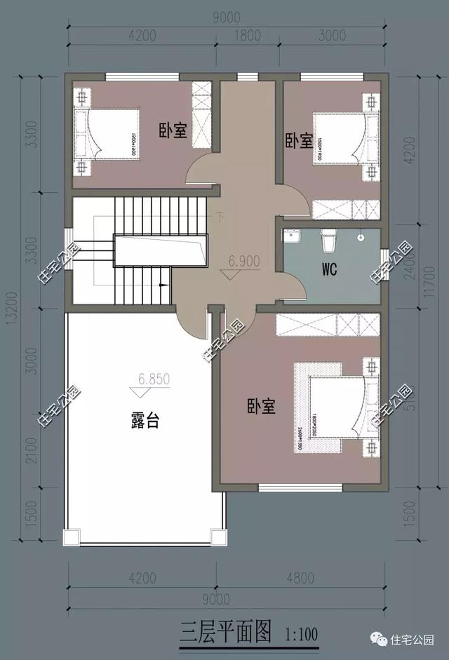 10套經典小戶型別墅設計圖，占地小，實用高，造價低。