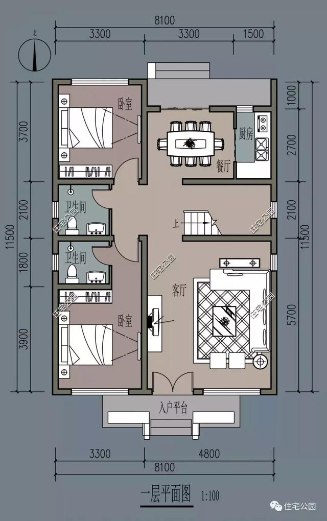 10套經典小戶型別墅設計圖，占地小，實用高，造價低。
