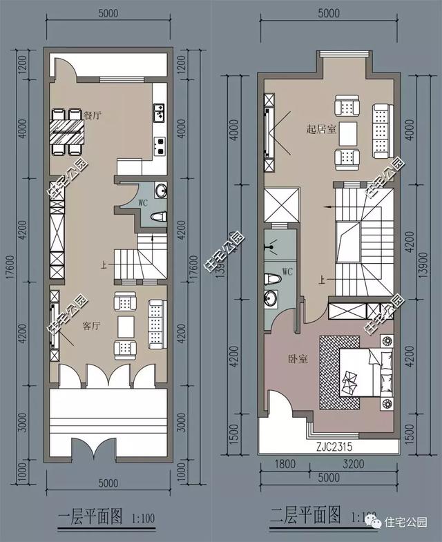 10套經典小戶型別墅設計圖，占地小，實用高，造價低。
