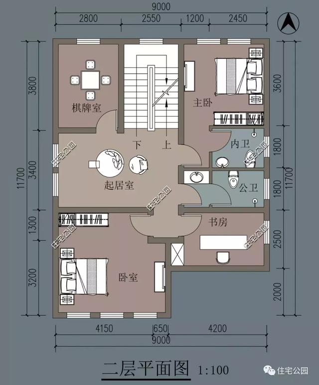 10套經典小戶型別墅設計圖，占地小，實用高，造價低。