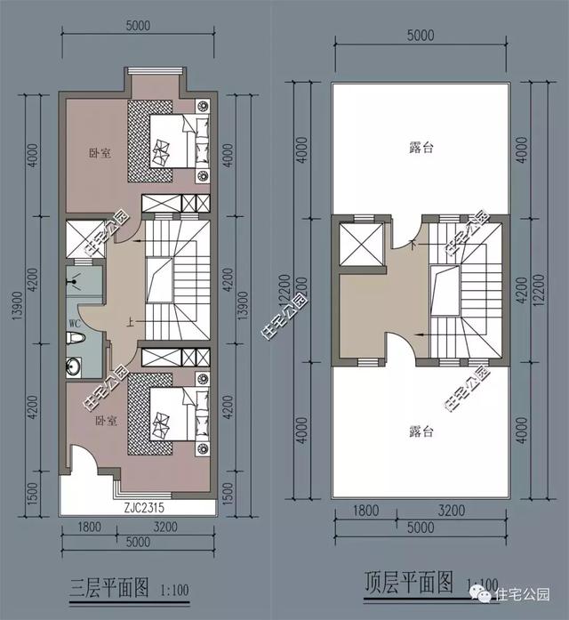 10套經典小戶型別墅設計圖，占地小，實用高，造價低。