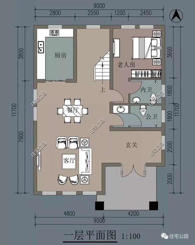 10套經典小戶型別墅設計圖，占地小，實用高，造價低。
