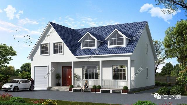 兩層別墅設計圖，經濟實用，外型美觀，布局合理。