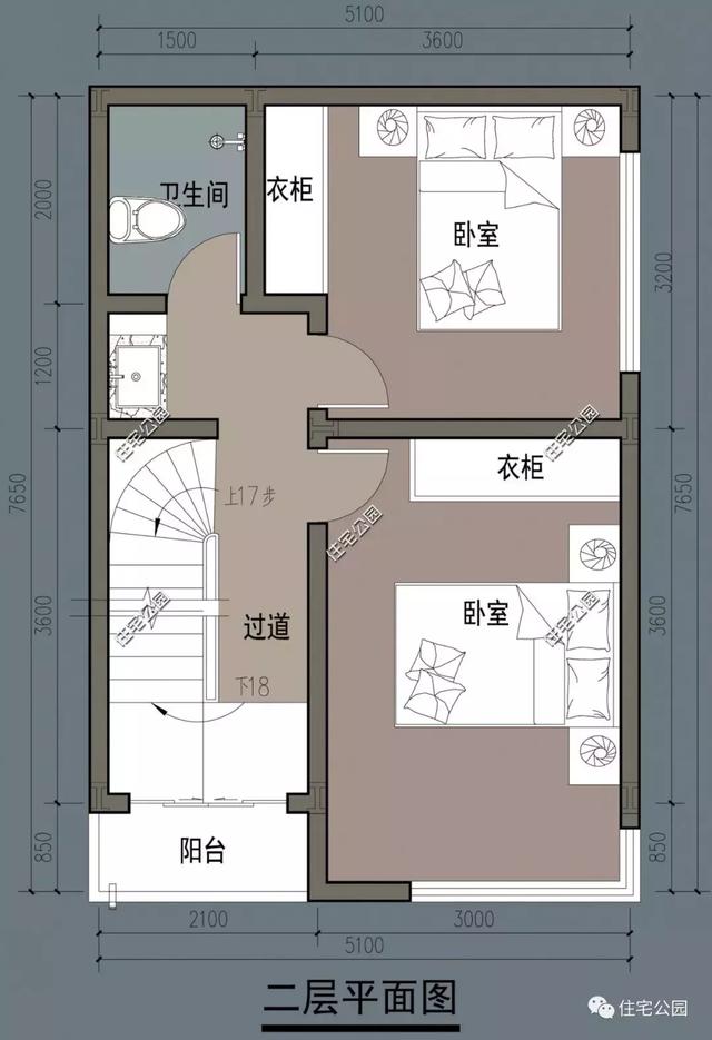 推薦10套小戶型設計圖，經濟實用型別墅。