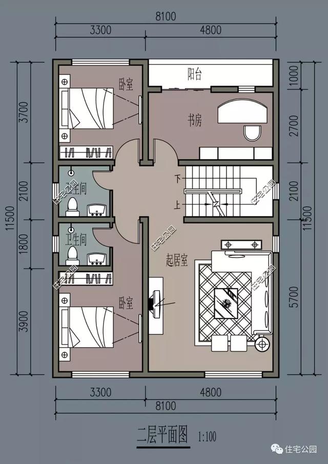 推薦10套小戶型設計圖，經濟實用型別墅。