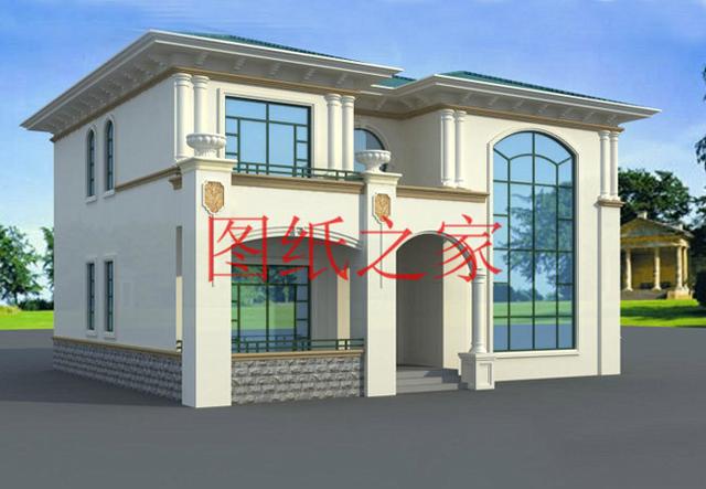 6套二層別墅設計圖，外觀美麗大方，經濟實用型住宅。