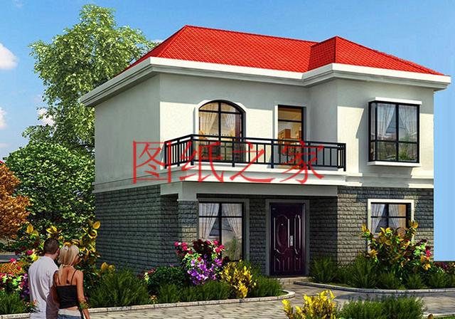 6套二層別墅設計圖，外觀美麗大方，經濟實用型住宅。