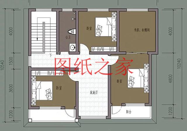 6套二層別墅設計圖，外觀美麗大方，經濟實用型住宅。
